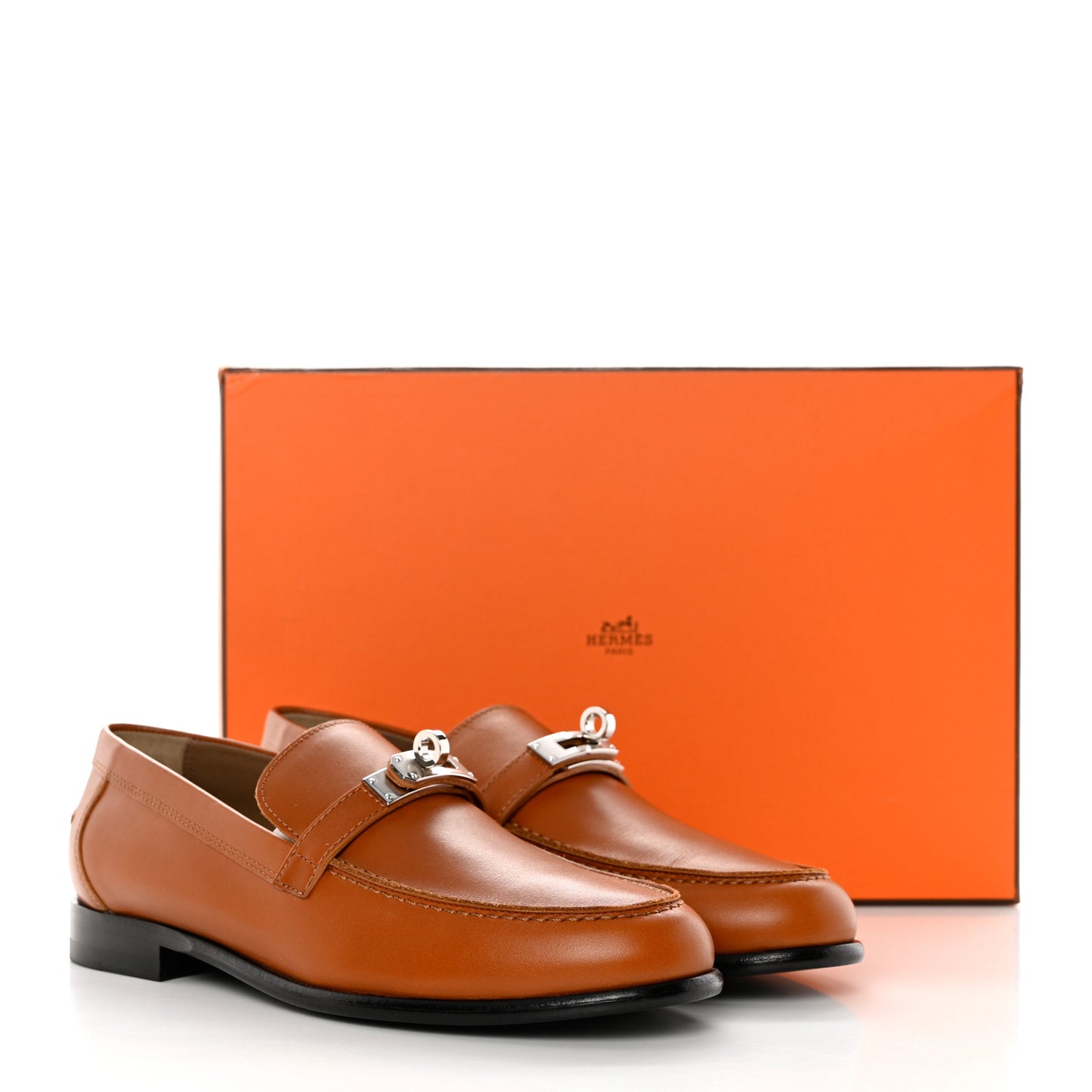 Calfskin Womens Destin Loafer 37.5 Naturel