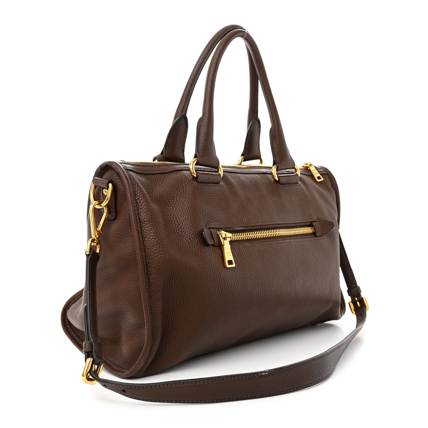 Vitello Daino Shopping Satchel Bruciato
