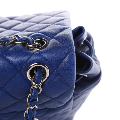 Chanel Lambskin Quilted Large Urban Spirit Backpack Blue 13 of 17