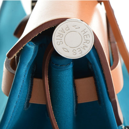 Hermes Toile Herbag Zip PM 31 Bleu Izmir 13 of 17