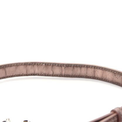 Christian Dior Metallic Patent Micro-Cannage Medium Diorama Flap Bag Pink 14 of 15