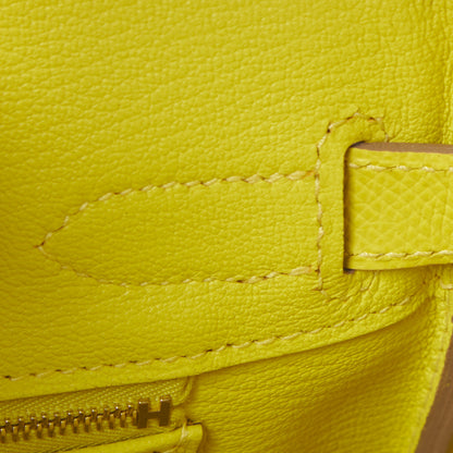 Hermes Epsom Birkin 30 Lime 18 of 32