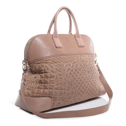 Versace Nappa Barocco Quilted Vanitas Athena Nude 3 of 7