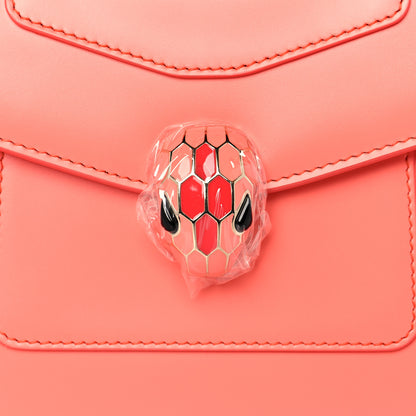 Bulgari Calfskin Serpenti Forever Top Handle Silky Coral 8 of 11