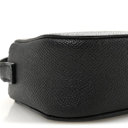 Balenciaga Signature Grained Calfskin Logo XS Ville Camera Bag Black White 8 of 9