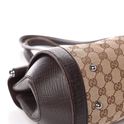 Gucci Monogram Bamboo Bullet Bag Dark Brown 9 of 14