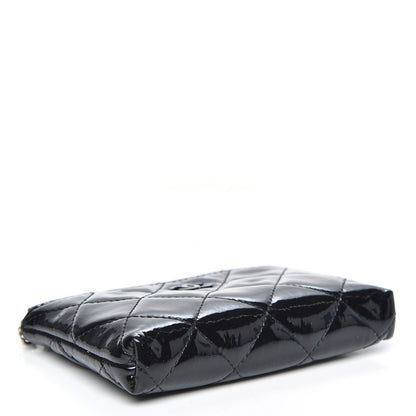 Chanel Patent Quilted Key Pouch So Black 4 of 10