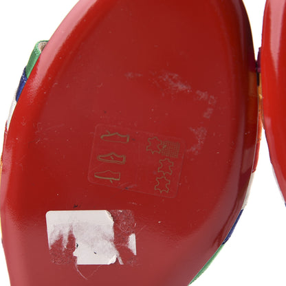 Christian Louboutin Shiny Nappa Naseeba Flat Sandals 37 Black Multicolor 9 of 9