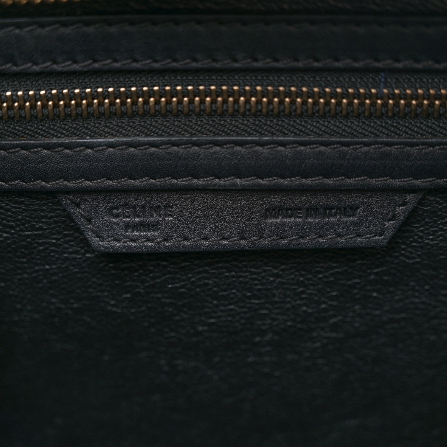 Celine Smooth Calfskin Micro Luggage Black 6 of 13