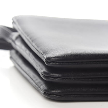 Celine Lambskin Small Trio Crossbody Bag Black 6 of 7