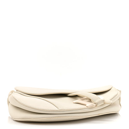 Christian Dior Ultra Matte Calfskin Saddle Bag Off White 4 of 14