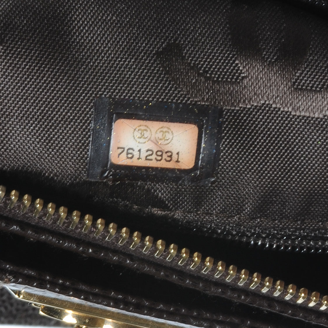 Chanel Caviar Square Quilted Shoulder Bag Brown 7 of 7