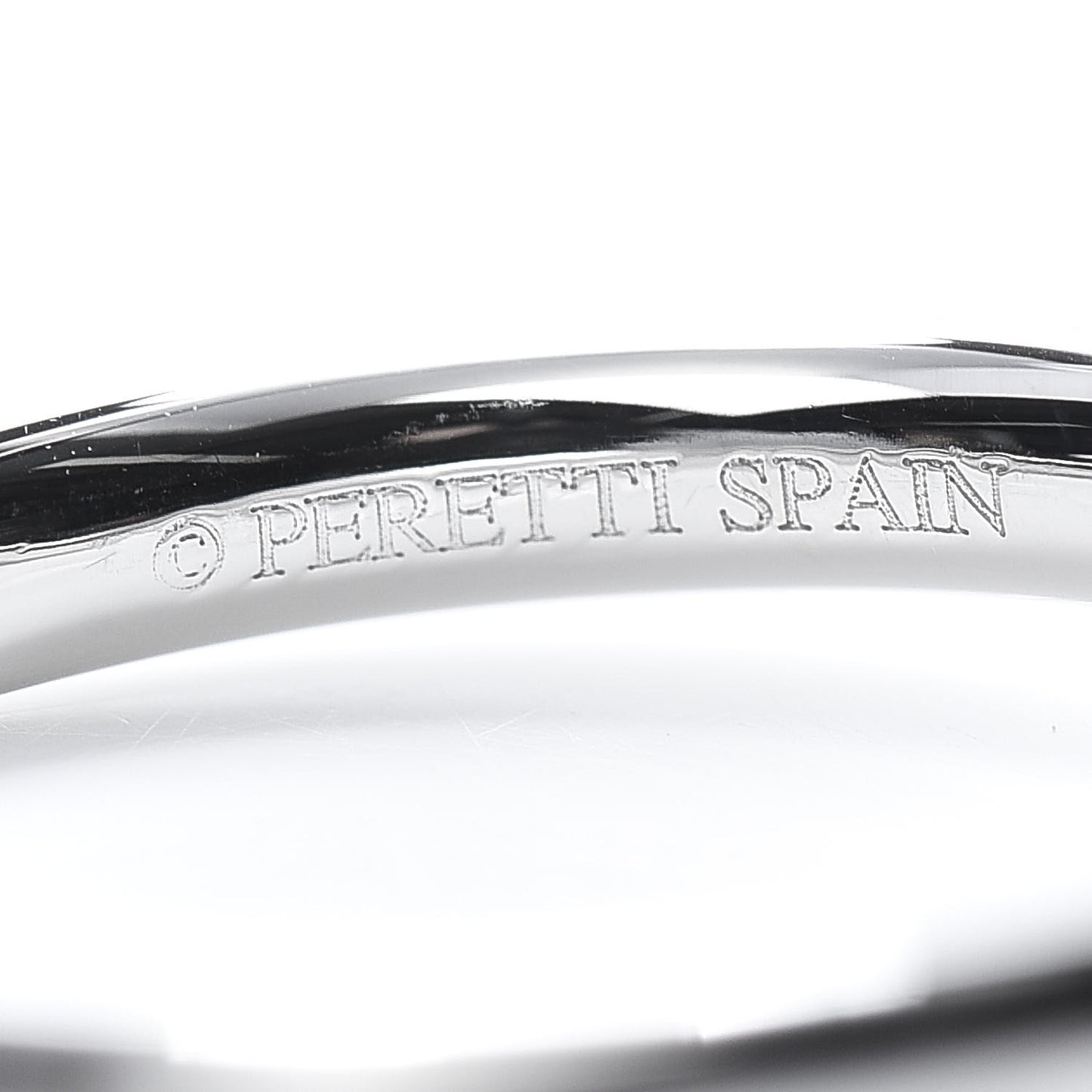 Platinum Diamond Elsa Peretti Curved Wedding Band Ring 48 4.5