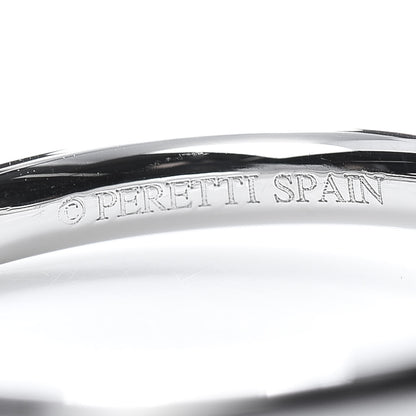 Tiffany Platinum Diamond Elsa Peretti Curved Wedding Band Ring 48 4.5 5 of 6
