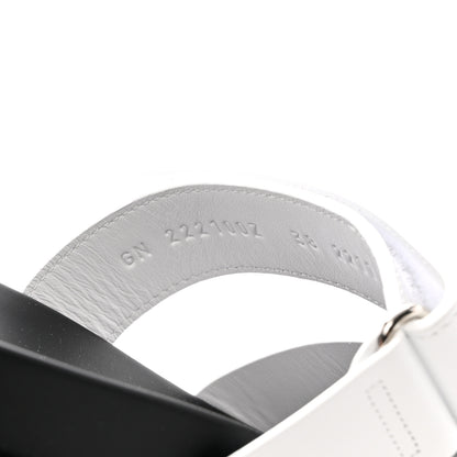 Hermes Calfskin Womens Chypre Sandals 38 White 7 of 9