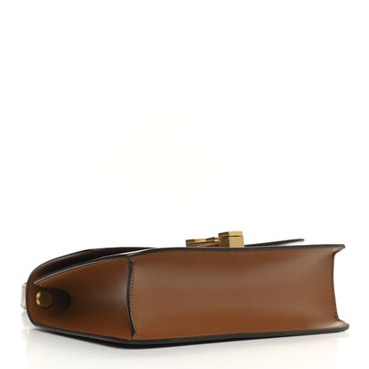 Saint Laurent Smooth Calfskin Carre Satchel Brown 4 of 11