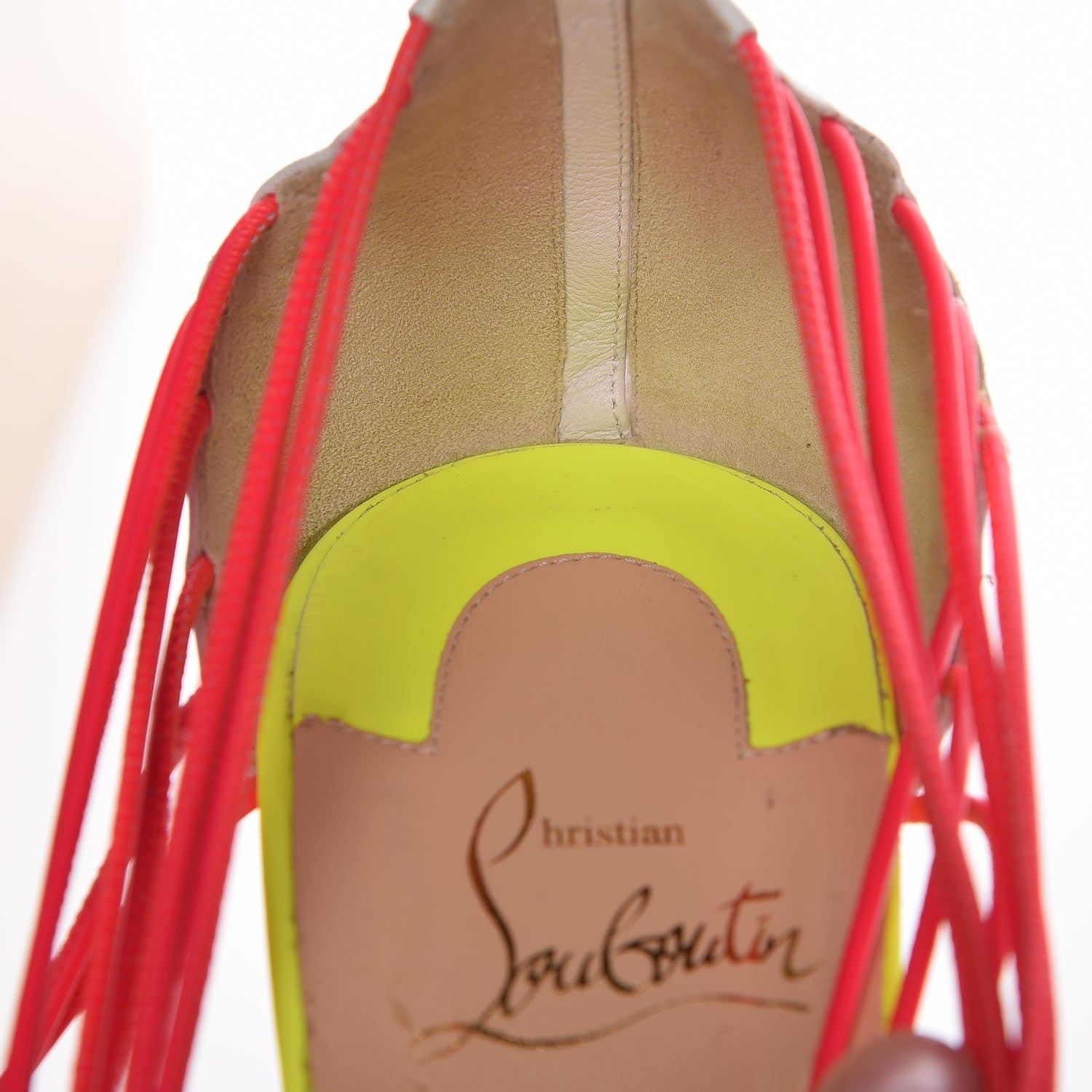Christian Louboutin Patent Kid Fluo Mat Confusalta 150 Sandals 38 Version Multi 12 of 16