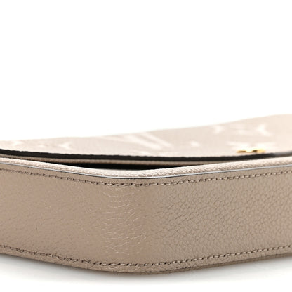 Louis Vuitton Empreinte Monogram Giant Felicie Pochette Tourterelle Creme 10 of 12