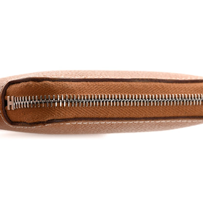 Hermes Epsom Silk'in Compact Wallet Gold 17 of 20