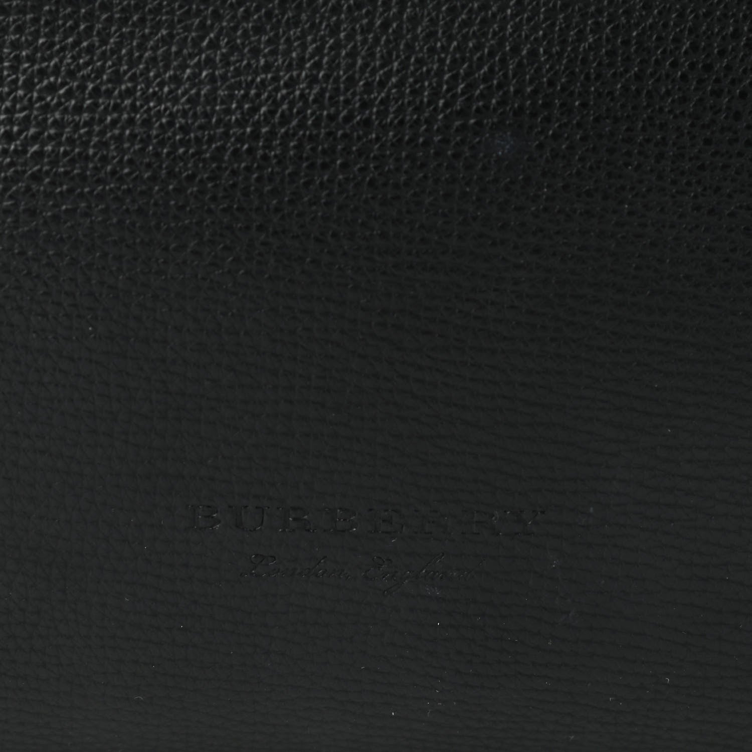 Burberry Grainy Calfskin Haymarket Check Medium Reversible Tote Black 8 of 14