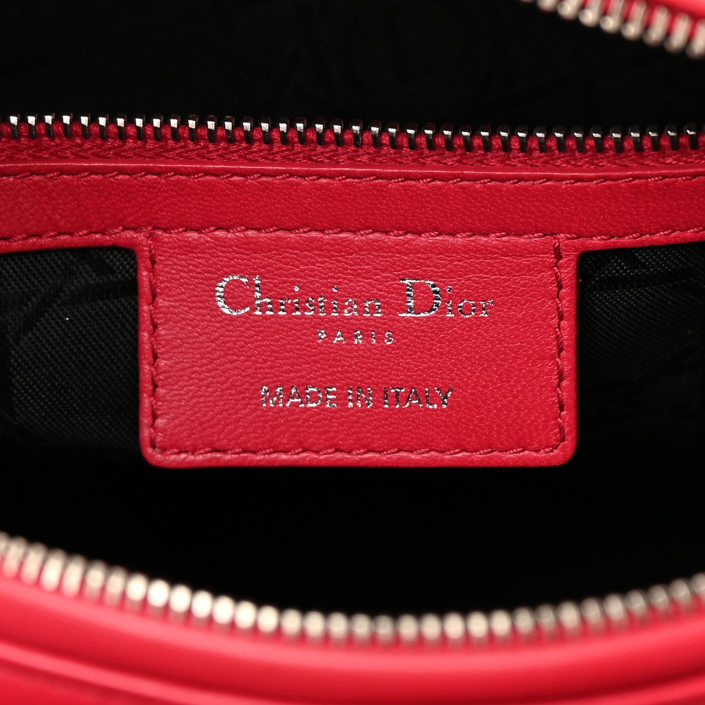 Lambskin Cannage Large Lady Dior Fuchsia