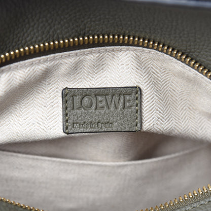 Loewe Grained Calfskin Medium Puzzle Bag Oat Khaki Green 8 of 10