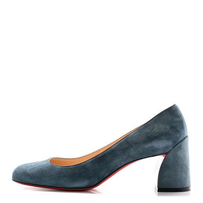 Christian Louboutin Veau Velours Miss Sab 55 Pumps 39 Tempete 1 of 7
