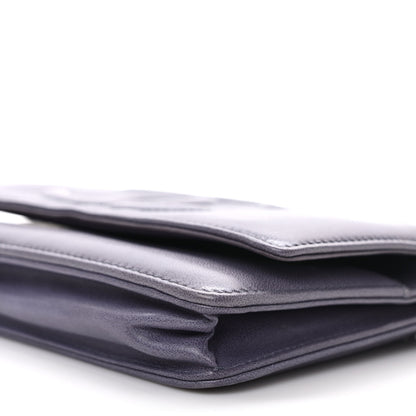 Chanel Lambskin Timeless CC Wallet on Chain WOC Light Purple 10 of 10