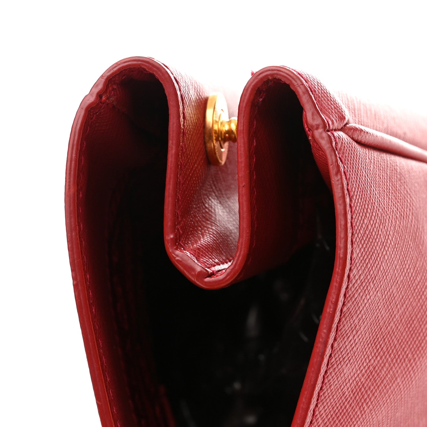 Prada Saffiano Lux Large Tote Fuoco 15 of 19
