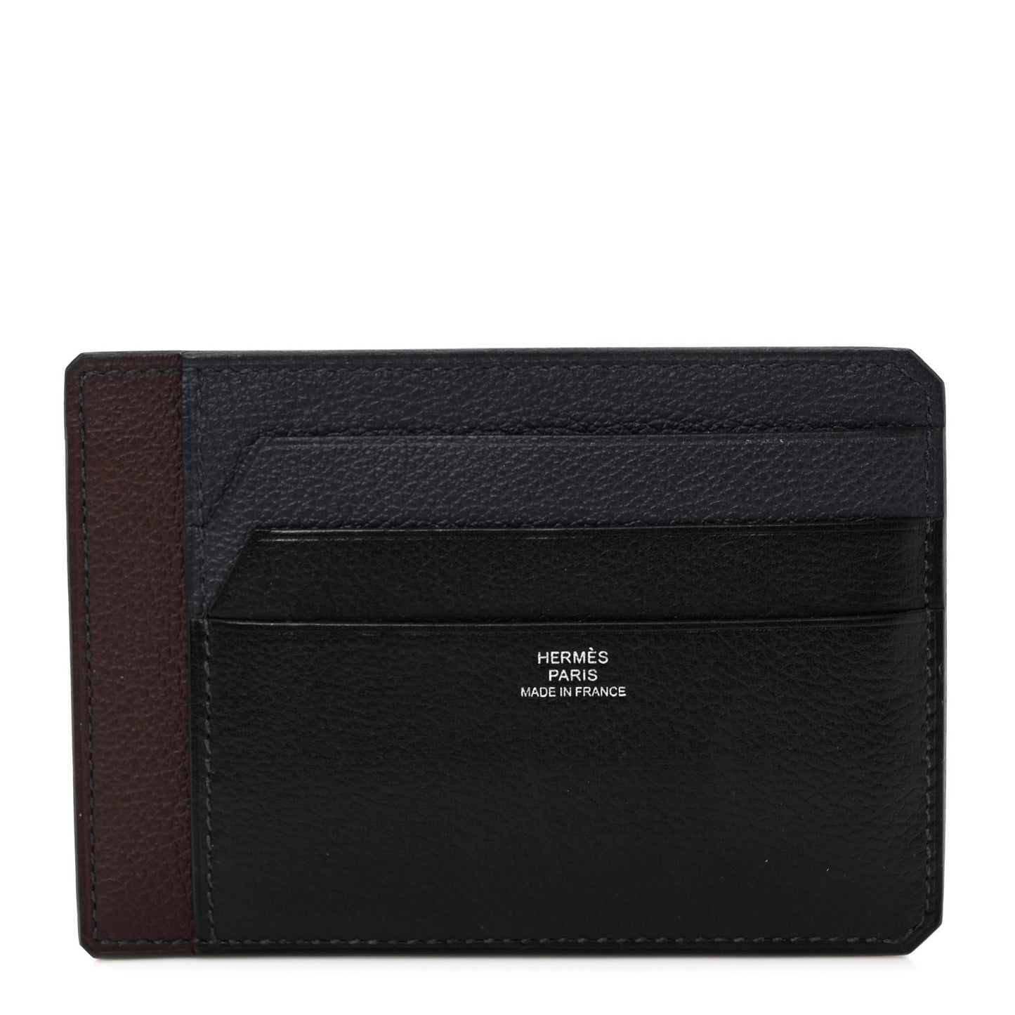 Evercolor Colorblock City 4CC Card Holder Bleu Nuit Rouge Sellier Black
