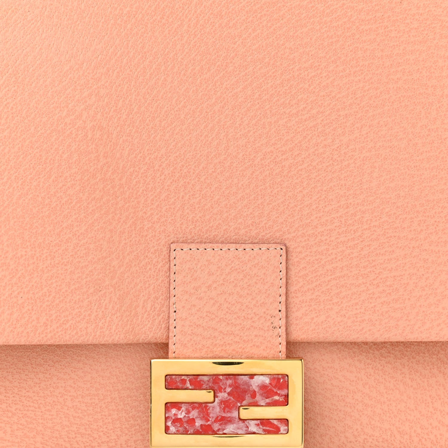 Fendi Calfskin Big Forever Mama Baguette Pink 7 of 9
