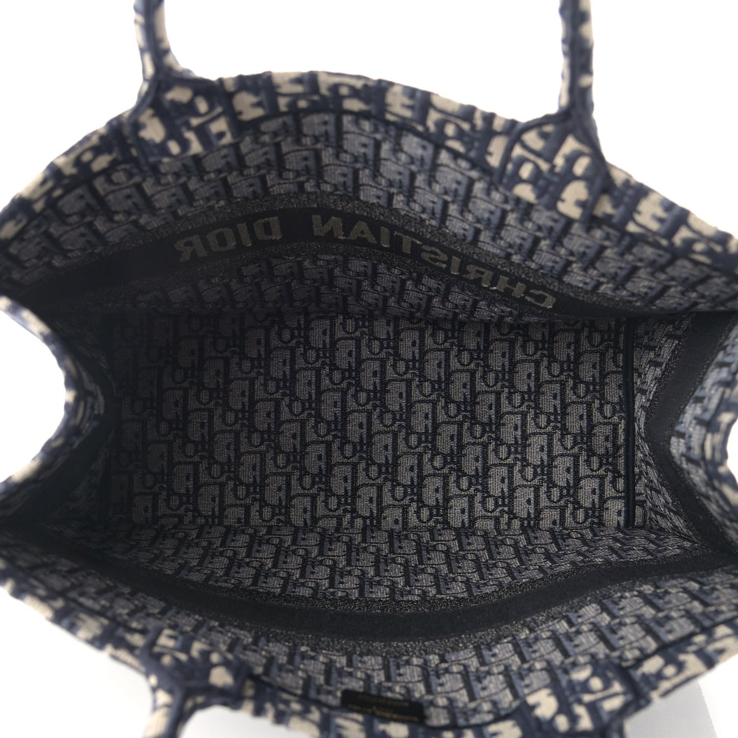 Oblique Book Tote Blue Multicolor