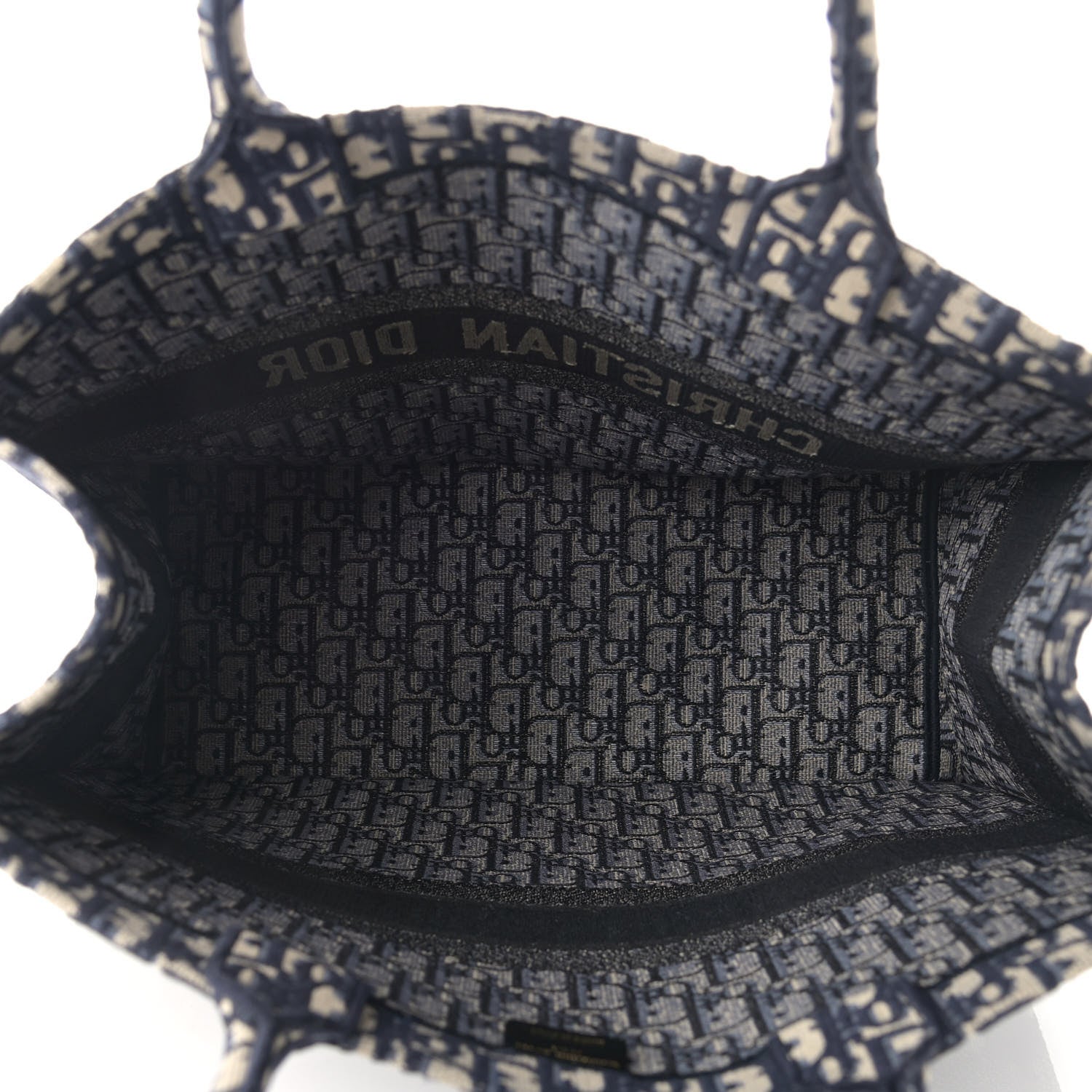 Christian Dior Oblique Book Tote Blue Multicolor 5 of 11
