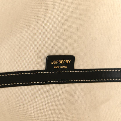 Burberry E Canvas Calfskin Summer Tote Graphite 10 of 13