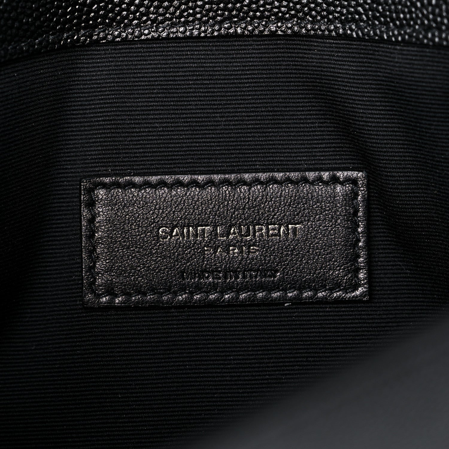 Saint Laurent Grain De Poudre Uptown Pouch Black 6 of 9