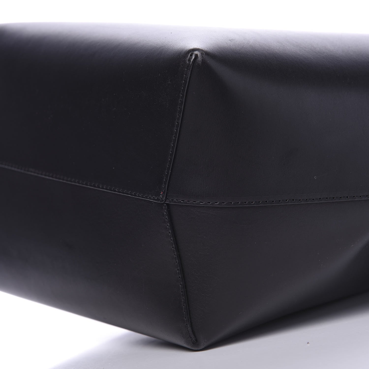 Mansur Gavriel Vegetable Tanned Calfskin Bucket Bag Black Flamma 8 of 9
