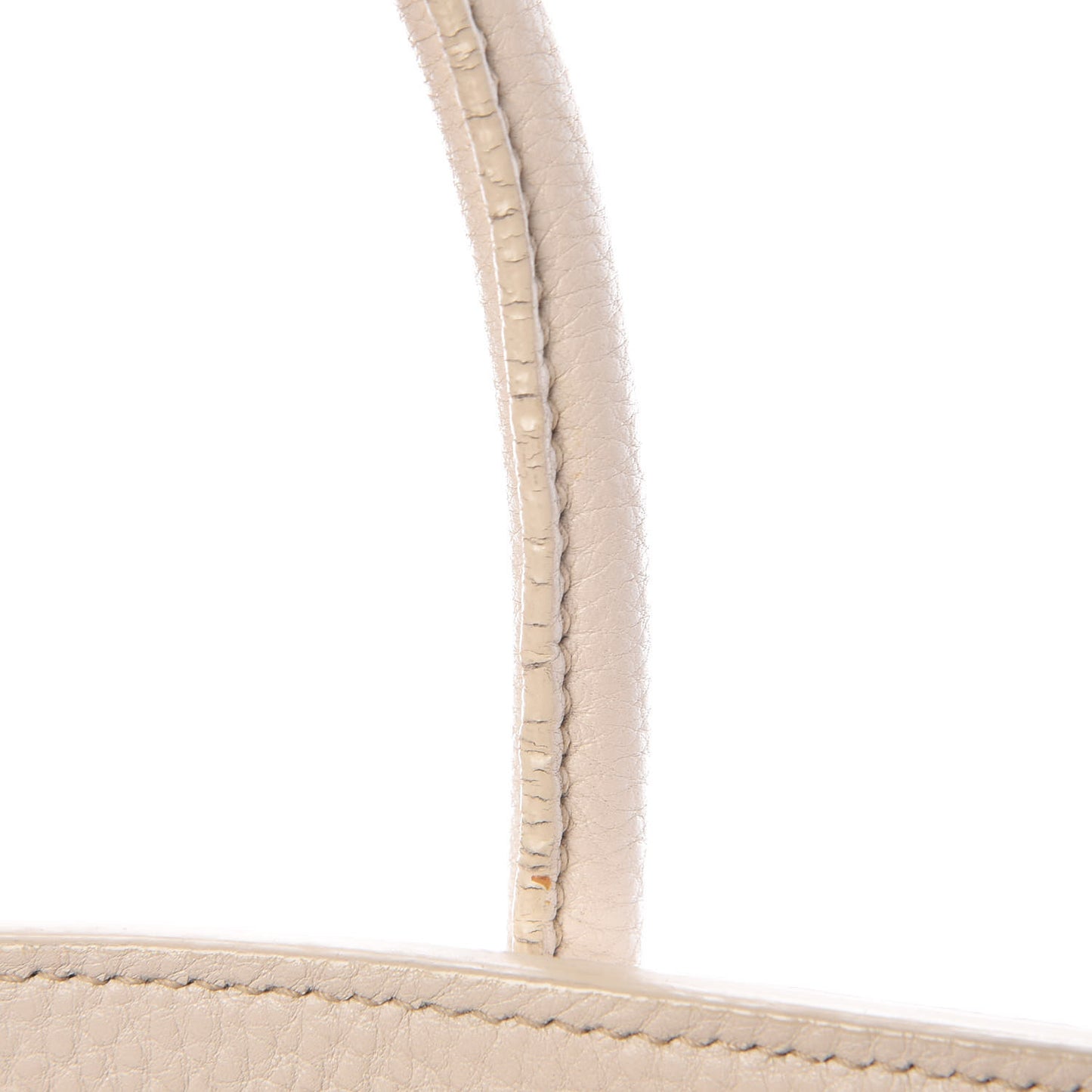 Vitello Daino Shopping Tote White