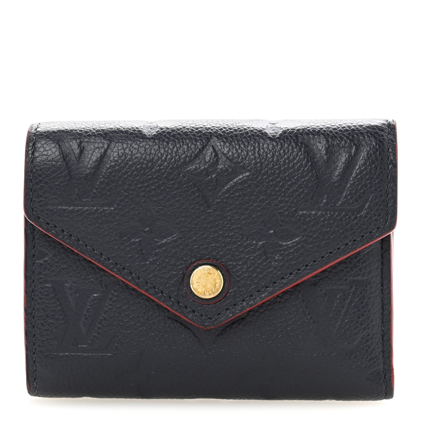 Empreinte Victorine Wallet Marine Rouge