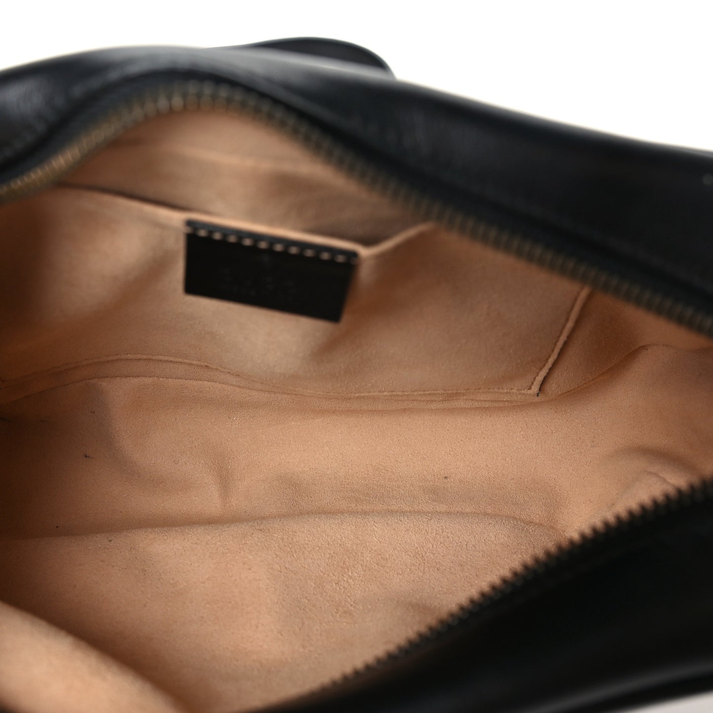 Calfskin Matelasse Small GG Marmont Chain Shoulder Bag Black