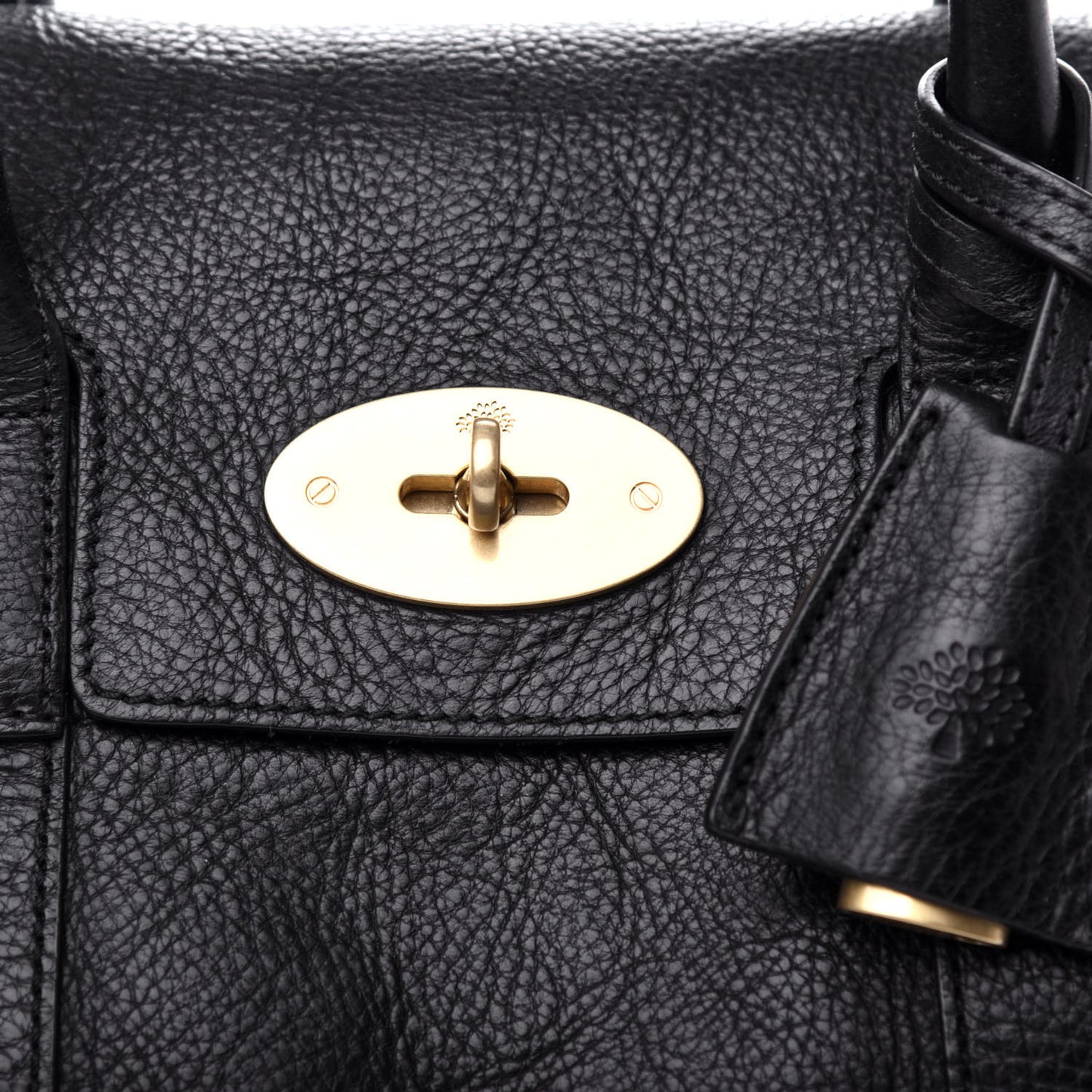 Natural Leather Small Bayswater Black