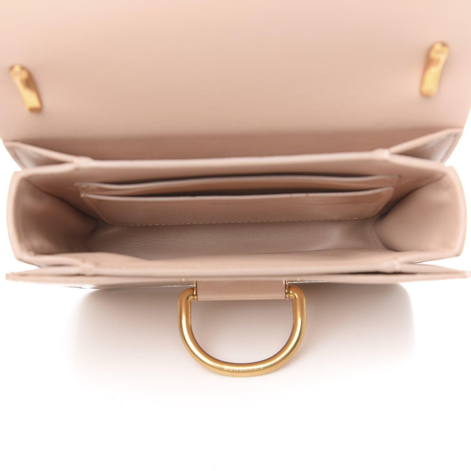 Burberry Patent Small D-Ring Bag Pale Fawn Pink 5 of 12