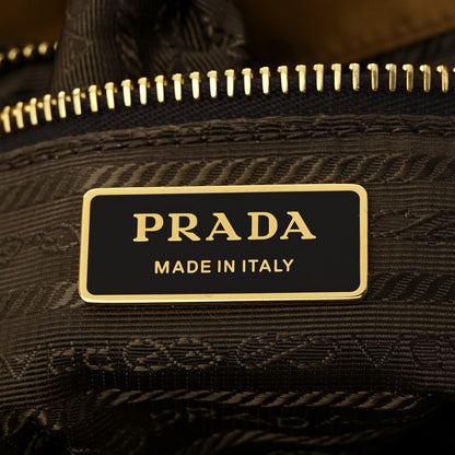 Prada Re-Nylon Triangle Mariner Small Bucket Bag Brandy 6 of 10