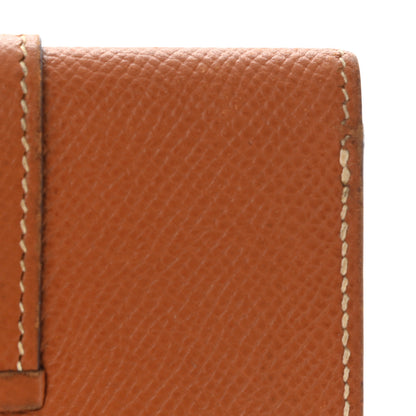 Hermes Epsom Bearn Card Case Wallet Gold 11 of 11