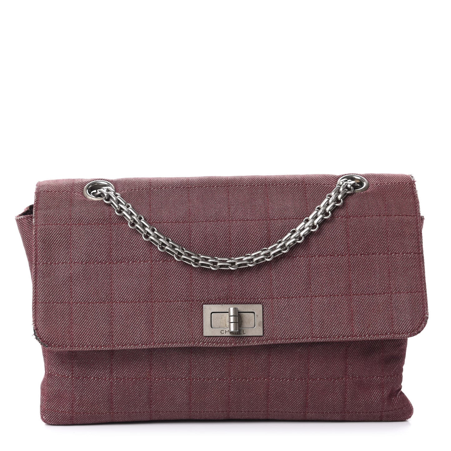 Canvas Chocolate Bar Reissue Single Flap Dark Red
