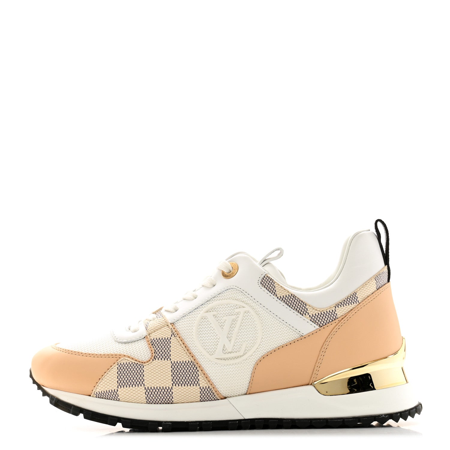 Louis Vuitton Calfskin Damier Azur Run Away Sneakers 36 White 1 of 9