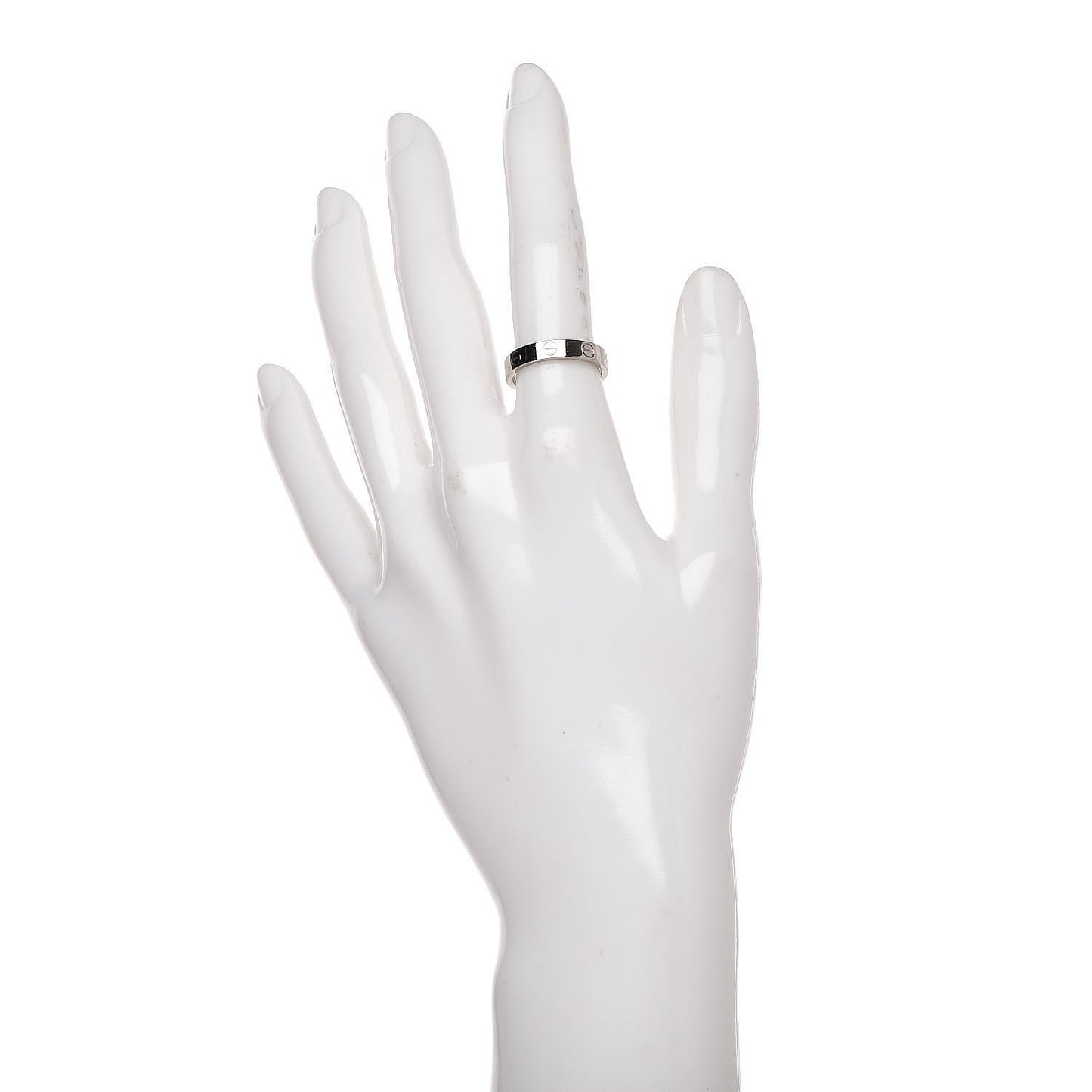 18K White Gold 3.5mm LOVE Wedding Band Ring 51 5.75