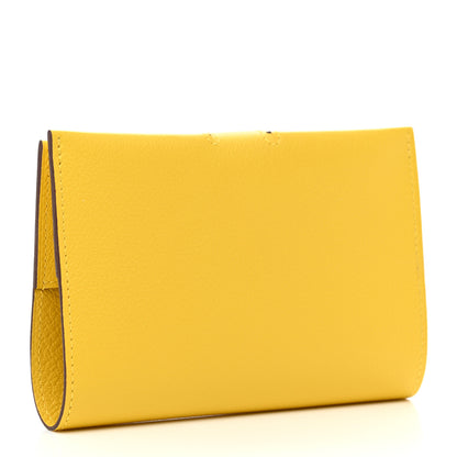 Hermes Evercolor RMS Passport Holder Jaune De Naples 3 of 8