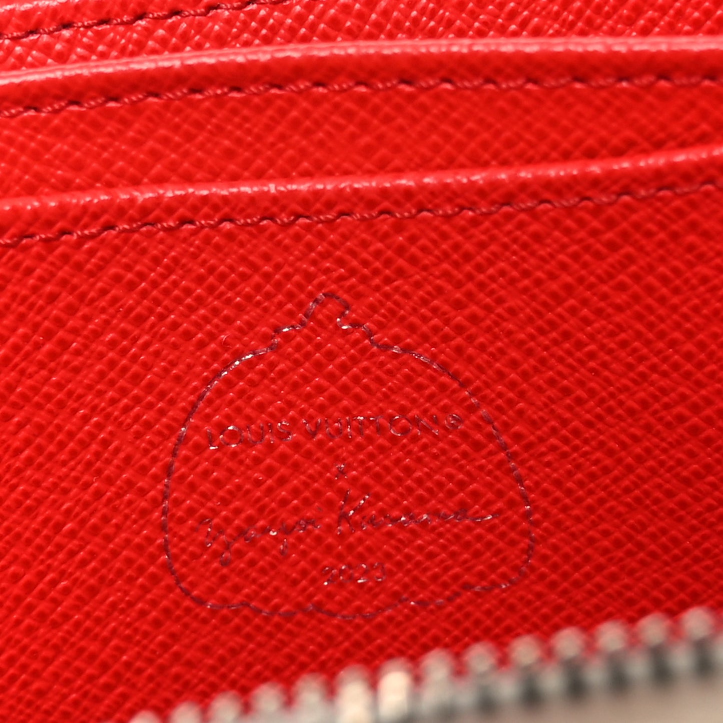 LV X YK Kusama Epi Zippy Coin Purse White