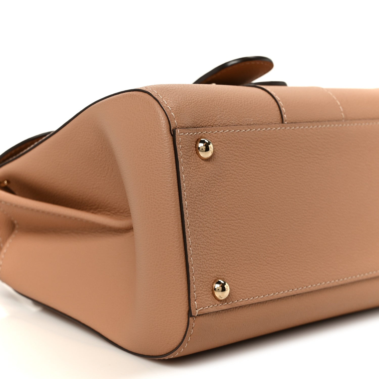 Delvaux Grained Calfskin Mini Brillant Satchel Natural 12 of 13