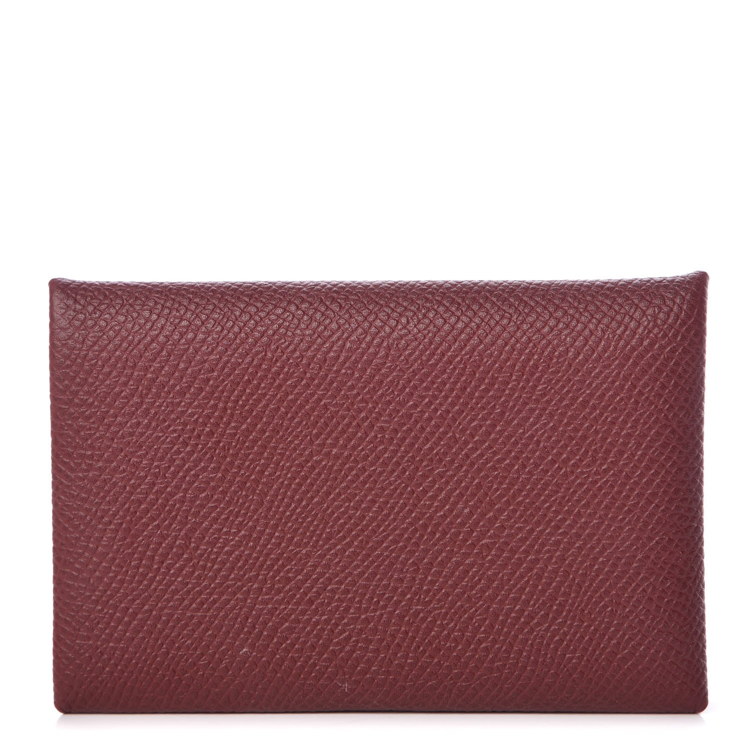 Hermes Epsom Calvi Card Case Rouge H 1 of 9